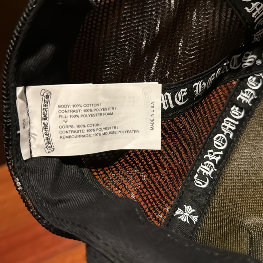 Chrome Hearts Rare FOTI CH PATCH BLACK/BLACK TRUCKER CAP - Picture 6 of 6